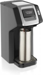 Hamilton Beach FlexBrew Single Serve Coffee Maker, Compatible with K-Cup Pods and Grounds, Black (49974)