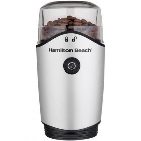 Hamilton Beach Coffee Grinder, 12 Cup, Silver & Black, Model 80350R