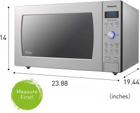 Panasonic Countertop / Built-In Microwave Oven with Cyclonic Wave Inverter Technology and 1250W of Cooking Power - NN-SD975S - 2.2 Cu. Ft (Stainless Steel / Silver)