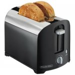 Proctor Silex 2 Slice Toaster, Chrome, Black, Model 22622