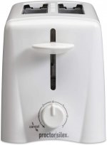 Proctor Silex 2-Slice Toaster with Shade Selector White