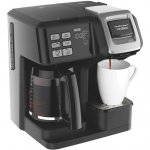 Hamilton Beach FlexBrew 2-Way Coffee Maker, Full-Pot or Single Serve 49957 (Renewed)