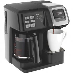 Hamilton Beach FlexBrew 2-Way Coffee Maker, Full-Pot or Single Serve 49957 (Renewed)