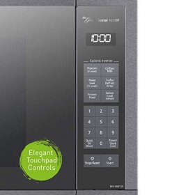 Panasonic Microwave Oven, Stainless Steel Countertop/Built-In Cyclonic Wave with Inverter Technology and Genius Sensor, 2.2 Cu. Ft, 1250W, NN-SN97JS (Silver)