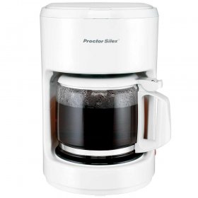 Proctor Silex 10 cup pause & serve (white) coffee maker