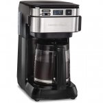 Hamilton Beach 46310 Programmable Coffee Maker, 12 Cups, Black (Renewed)