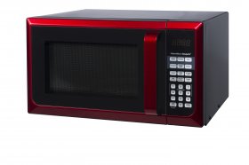 Hamilton Beach Stainless Steel 0.9 Cu. ft. Red Microwave Oven