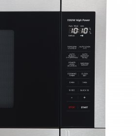Panasonic 1.3 Cu. Ft Countertop Microwave Oven, 1100W Power, Easy Clean Interior, Stainless Steel Front - NN-SB658S