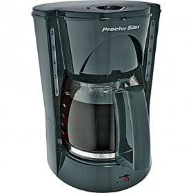 Proctor Silex 48524RY 12 Cup Black Coffeemaker
