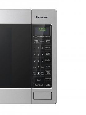 Panasonic 2.2 Cu. Ft. Countertop Microwave Oven, 1250W Inverter Power, Genius Cooking Sensor and Turbo Defrost, Stainless Steel Front - NN-T945SF